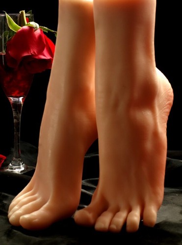 US Realistic Silicone Female Foot Model Mannequin Feet Jewelry Length 220MM - Picture 3 of 12