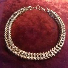 Chainmail Necklace, Chainmaille Choker, Renaissance Jewelry, Viking Medieval