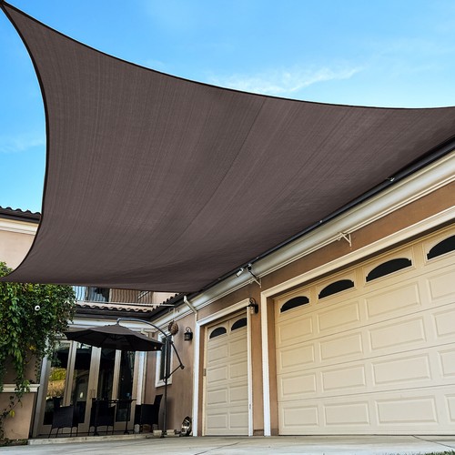 Parasol Vela Toldo Rectángulo Arena Bloque UV Parasol Para Patio Trasero Cubierta Exterior - Imagen 65 de 930