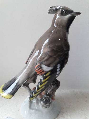 Vintage Rosenthal Glazed Porcelain Figurine Svyristel Bird Statue 7.5" GERMANY
