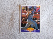 Score MLB 1989 "SCOTT BRADLEY" #324 Seattle Mariners Trading Card n32