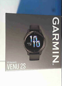 Garmin Venu 2S 40mm Stainless Steel Graphite Case and Silicone Band, GPS...