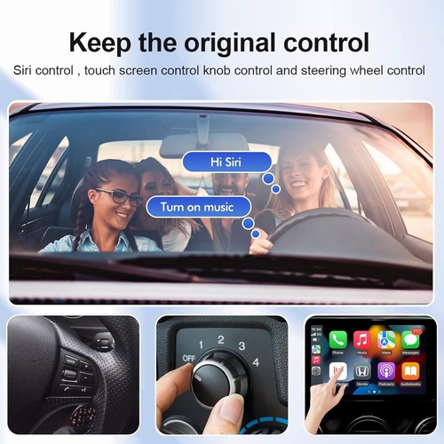 Wireless Carplay Adapter Wireless Android Auto Adapter for OEM Factory CarPlay - Picture 3 of 8