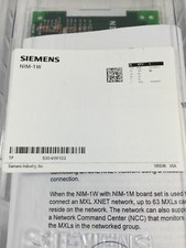NEW SIEMENS NIM-1W LOCAL/WIDE AREA NETWORK BOARD (8 AVAIL, 1 YEAR PROT. PLAN)