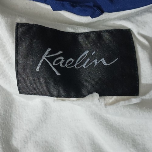 Kealin Jacket Women's Large Blue Lined Full Zip Pockets Collared EUC - Picture 9 of 12