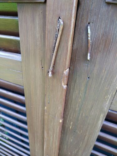 1 Paar Fensterladen - Holz - gebraucht - Höhe 198 cm - Breite 62 cm - Bild 12 von 12