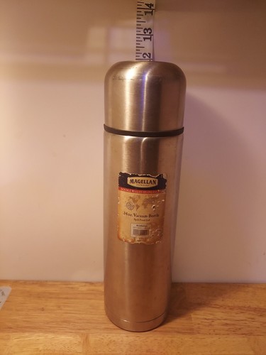 MAGELLAN Double Walled STAINLESS STEEL THERMOS (34 oz.) Vacuum Bottle - Picture 2 of 5
