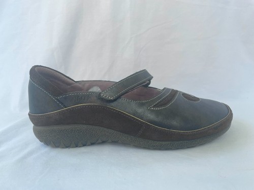 NAOT Matai Brown Black Pearl Swirl Mary Jane Flat Shoe Women Size 38 US 7 - 7.5 - Bild 2 von 6