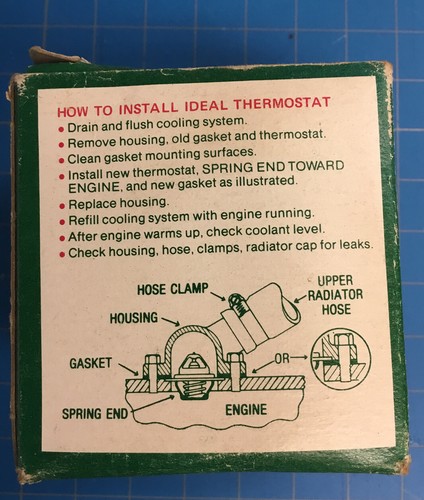 Lot 7 Ideal 30099 Thermostat 71-74 Ford 65-74 Taurus Saab Capri Opel Kadett 192° - Bild 3 von 6