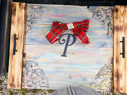 Custom Hand Monogramed Cedar Noodle Board Stove Cover / Charcuterie Board - Picture 13 of 14