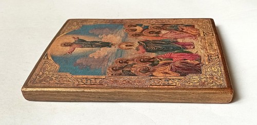 Christian Icon of the Ascension of Jesus Christ, Handmade, Board, 17x14.5cm - Picture 6 of 9