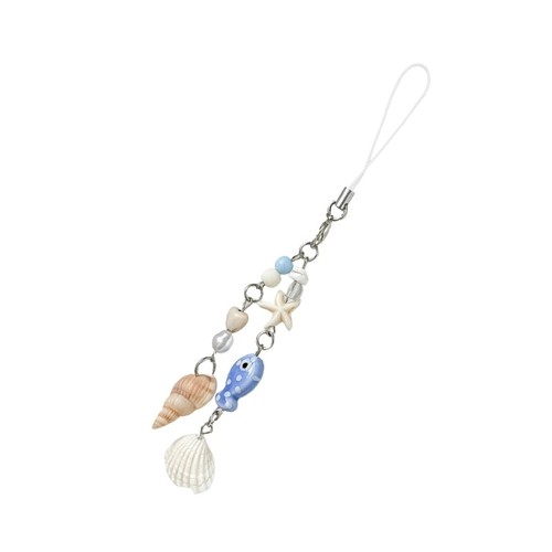 Lightweight Alloy Shell Phone Charm Dainty Key Adornment for Fashion Enthusiasts - Zdjęcie 12 z 14
