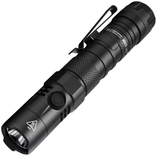 Nitecore MH12 V2 Flashlight Rechargeable SOS Strobe Black Aluminum Construction