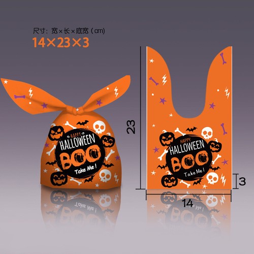 2024 NEW Halloween Ear Party Candy Biscuit Sweet Treat Cookie Gift Bags 2 Sizes - Picture 11 of 24