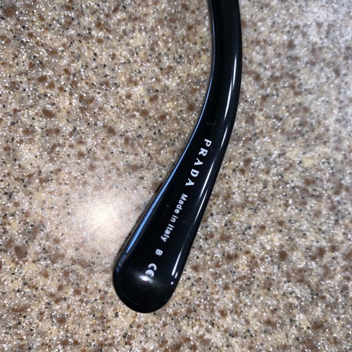 Prada Sunglasses Swirl Baroque Round Black (SPR 27N 1AB-3M1) Case & Dust Cloth - Picture 10 of 10