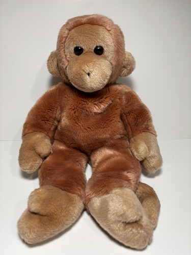 Ty Beanie Buddy Bongo der Affe großes Stofftier Plüschtier 14 Zoll ohne Anhänger