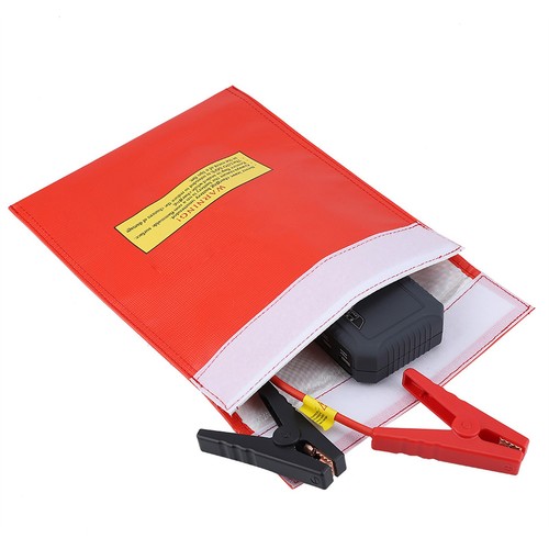 JY (Red S)Fireproof Bag Li Po Battery Safety Portable Two Size Pouch Charging - Picture 12 of 13