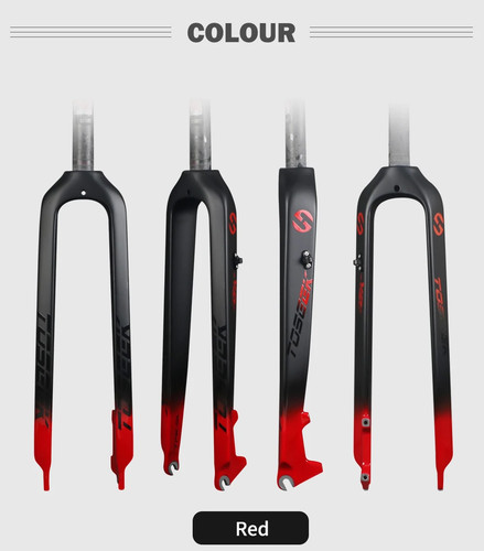 Matte Carbon Mountain Bike Front Forks 26er 27.5er 29er Straight Tube 28.6mm - Picture 19 of 33