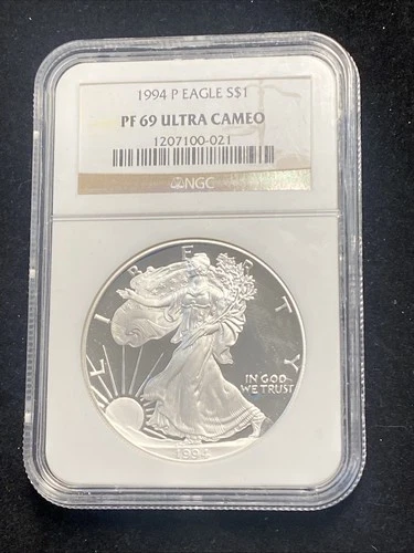 1994-P NGC PF69 ULTRA CAMEO AMERICAN SILVER EAGLE