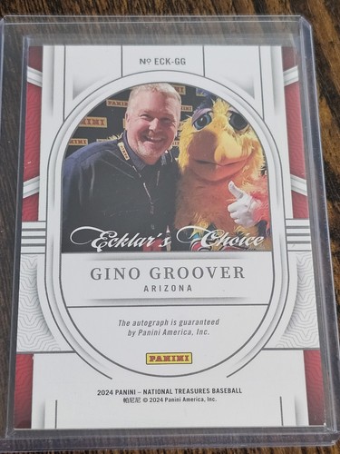 2024 National Treasures Gino Groover Ecklar's Choice Holo Silver Auto #d 10/25 - Picture 2 of 2