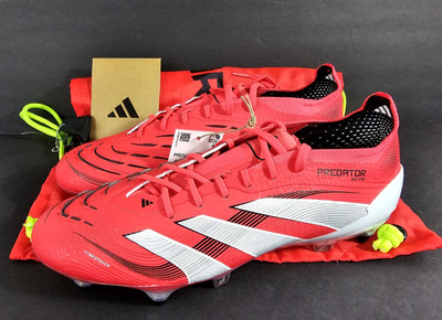 Adidas Predator Elite SG Soccer Cleats Soft Ground Red White Black