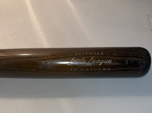 H & B Louisville Wooden Bat 2 Tone Little League Ed Mathews 1409 30”VTG EUC - Picture 2 of 11