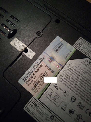 Blue-Ray MSI EX628 Gaming Laptop 16 Zoll 2,3 GhZ 4gbRAM 500gbSSD Win10 OVP - Bild 10 von 20