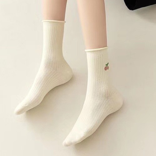 For Kids Ankle Socks with Stylish Flower and Letter Prints for Comfort - Picture 13 of 16