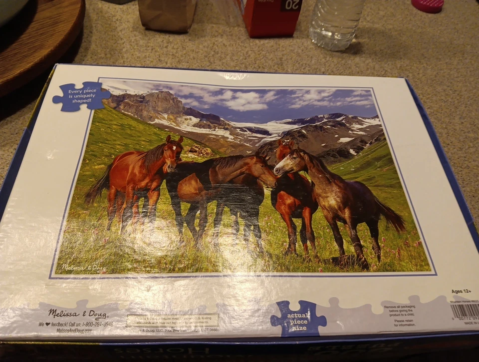 Rompecabezas MELISSA & DOUG #9225 "CABALLOS DE MONTAÑA" 500 piezas 26,50" x 19,25" NUEVO EN CAJA Foto 3 de 4
