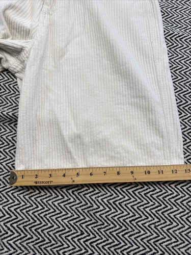 De colección Años 90 Billabong PARA HOMBRES 32 Pana Blanca Crema 'Pantalones Cortos para Pasear Perros Malos' Sueltos Surf - Imagen 9 de 9