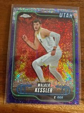2024-25 Topps Chrome Purple Speckle Refractors #66 Walker Kessler /299