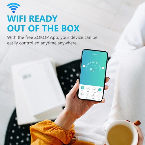 Wifi Mini Split Air Conditioner and Heat Pump, 11500 BTU 230V, AC Ductless Kit - Picture 7 of 15