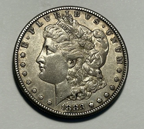 1883 S  MORGAN DOLLAR AU
