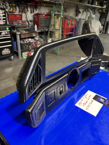 1987-1991 Ford F250 F350 Bronco Cluster Dash Bezel Trim F150 Tank Switch - Picture 2 of 6