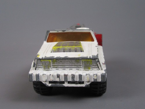 D736 Vintage 1975 Matchbox K-14 UK Recovery Vehicle Tow Truck White Battlekings - Picture 2 of 10