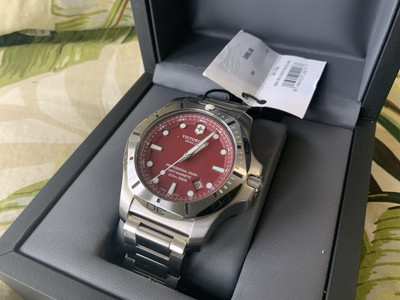 その他 7 Victorinox Pro Diver INOX Stainless Steel Red Dial Men's