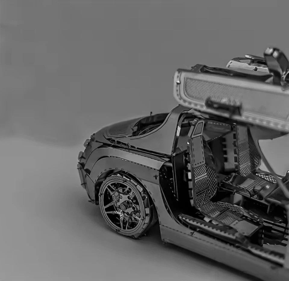 auto sportiva Puzzle in metallo 3D Kit di blocchi di costruzione Mecha - Immagine 2 di 4