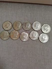Lot Of 10 40% Silver Kennedy Half Dollars (B)