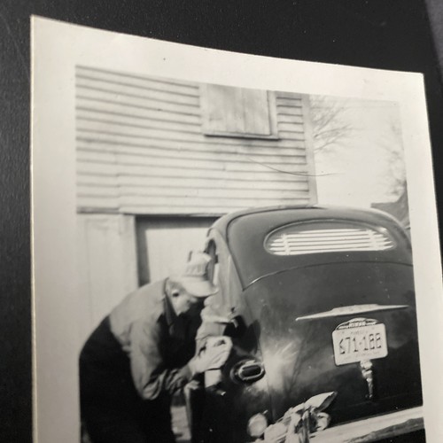 1950 Alter Mann Wachs Reinigung Auto Auto Kennzeichen Original Foto P17za3 - Bild 6 von 19