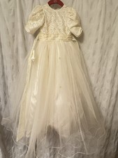 Ivory Girls Child  s Dress Size 2/3.Recital Flower Girl Formal Party Christening.
