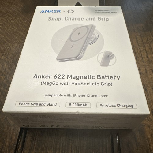 Anker 622 Magnetic Battery (MagGo) 5,000mAh Snap Charge White - Photo 6 sur 18