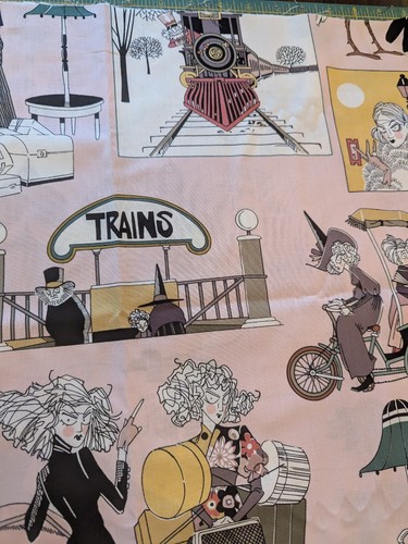 Ghastlie Getaway Pink Alexander Henry Fabrics 1 Yard De Leon Design 2021 - Picture 12 of 19