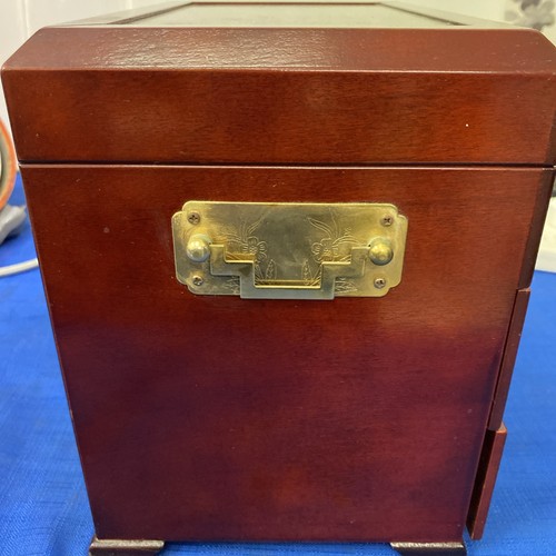 Vintage Oriental Luxury Quality Wooden JewelleryMusic Box Gloss Finish27x24x18cm - Picture 5 of 9