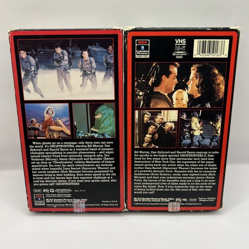 Ghostbusters 1 and 2, I and II VHS - Bill Murray, Dan Aykroyd - Imagen 2 de 6