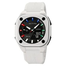 Activa X Invicta Men's Digital/Analog Watch 44.8mm Triple White NEW ACW2328-002