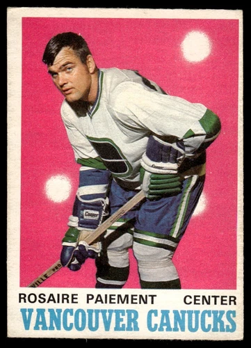 1970-71 O-Pee-Chee Rosaire Paiement Rookie Vancouver Canucks #226
