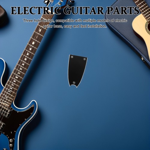  5 Stück Gitarre Truss Rod Abdeckungen: schwarze Glockenform Metallplatte - E-Gitarre - Bild 10 von 12