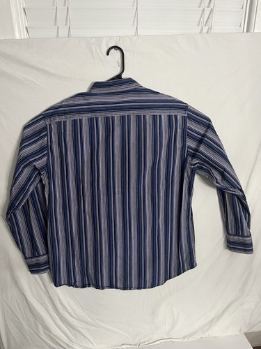 Robert Graham R&G London New York Mens Striped Button Down XL Flip Cuff - Picture 6 of 7