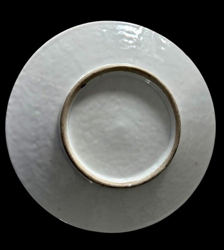 ANTIQUE 19th CENTURY CHINESE ROSE MEDALLION PORCELAIN 6 1/2" PLATE EXCELLENT - Picture 4 of 5