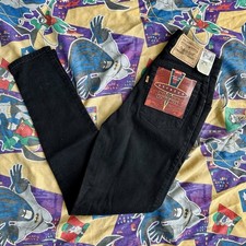 VINTAGE DEADSTOCK ORANGE TAB WOMENS LEVIS SIZE 5 WAIST 24